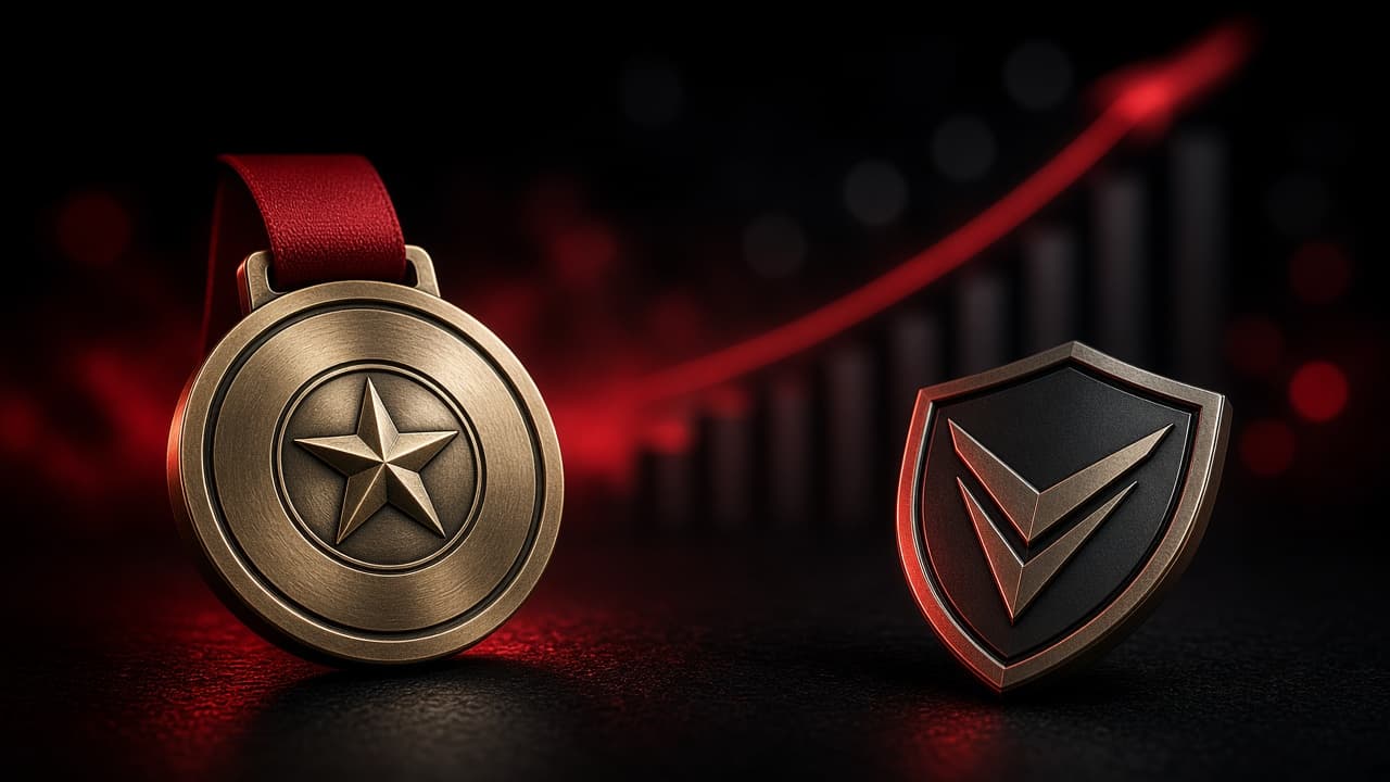 Achievement medals and progress milestones